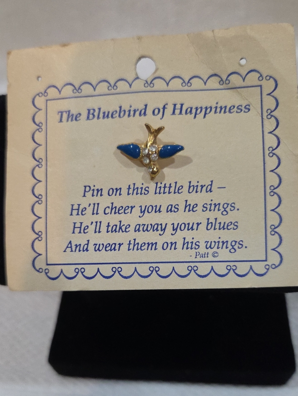 BLUEBIRD OF HAPPINESS PIN
